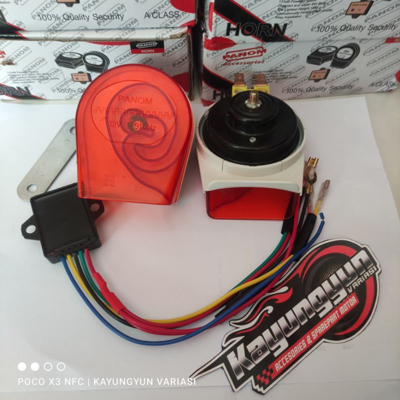 ECHO GEMMA 22 SOUND 12V MOTORCYCLE AND CAR HORNS, CAR TELOLET HORNS, MOTORCYCLE TELOLET horn kereta
