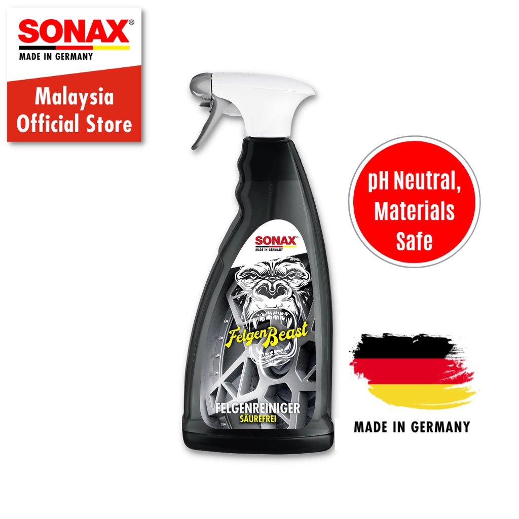 SONAX Wheel Rim Cleaner BEAST 1000ml Acid Free (Rim alloy, Iron Fallout