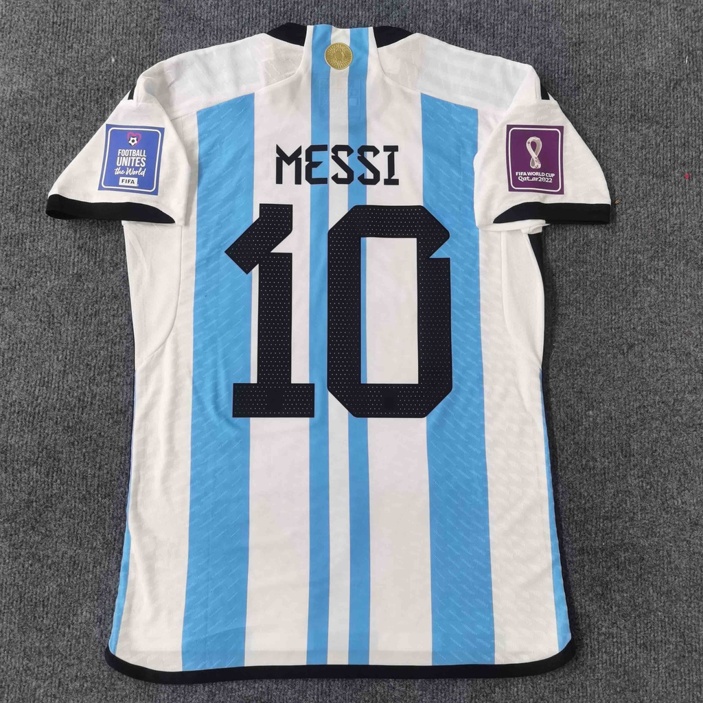 Ready Stock 22/23 Argentina Home Player Issue Jersey the world cup Jerseys MESSI #10 print any nameset