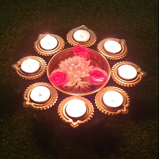 Urali Bowl Diya, Vilakku, Candle Holder, Festive, Diwali, Deepavali