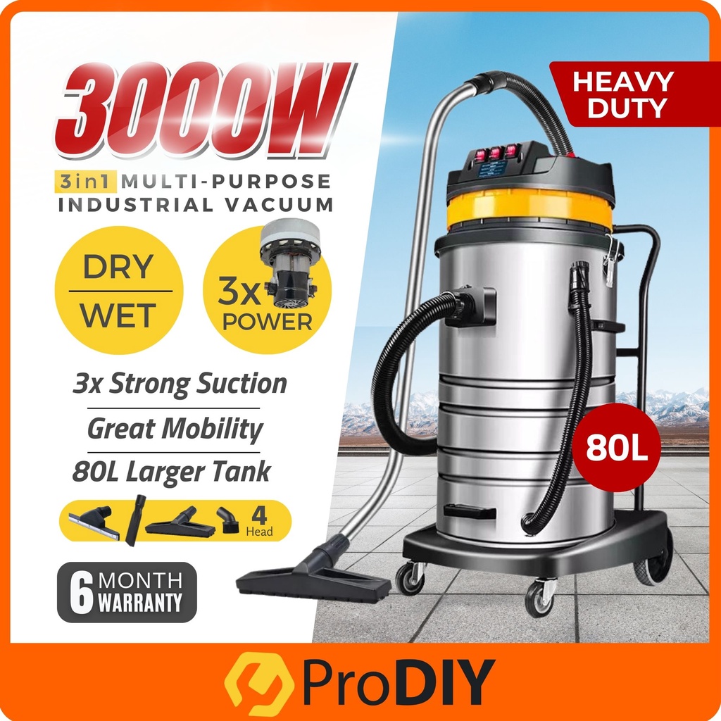 PRODIY PRO803 EUROPOWER VAC8003 80L Vacuum Cleaner Industrial Vaccum