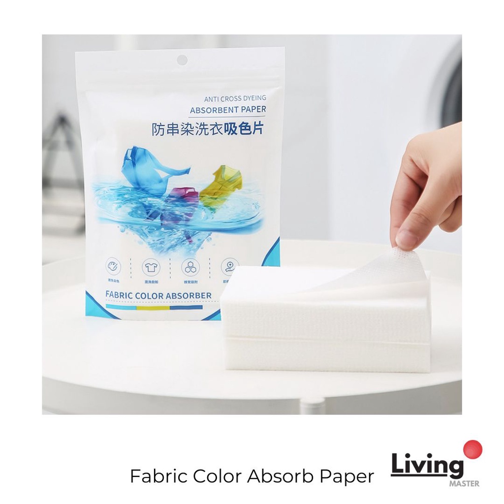 Fabric Color Absorb Paper AntiString Dyeing Laundry Paper Absorption