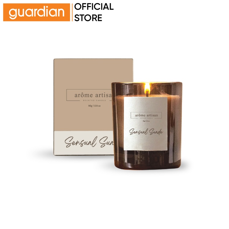 Arome Artisan Scented Candle Sensual Suade 80g Shopee Malaysia