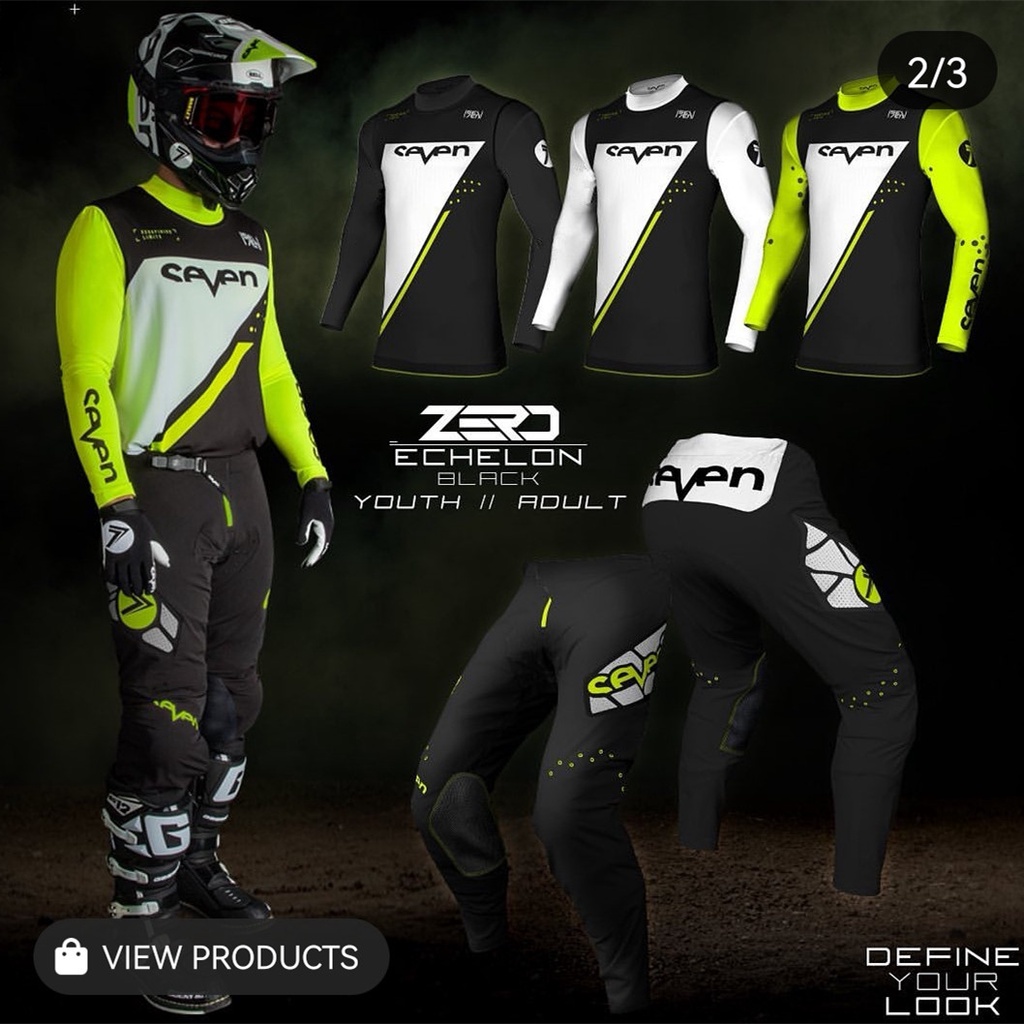 2023 Seven mx Gear Set Off Road ZERO Motocross Jersey Set Moto Dirt