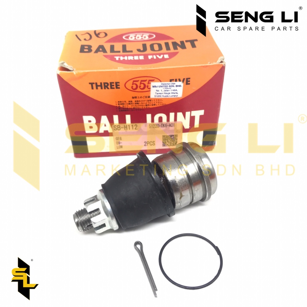 thumbnail image 2 of Sankei 555 GK9802 Front Lower Ball Joint Kit (Pair) For Acura Integra & Honda CR-V/Civic | Left & Right | Made In Japan | Kit Includes Ball Joints 2 of 5
