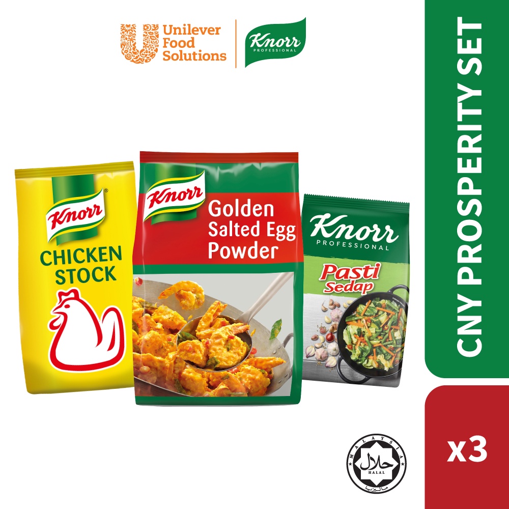 CNY Knorr Prosperity Bundle Chicken Stock 1kg + Golden Salted Egg