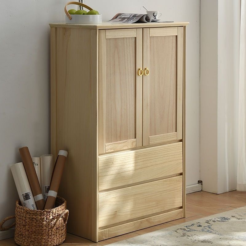 Solid Wood Closet Large Capacity Storage Bedroom Drawer Storage Simple Wardrobe