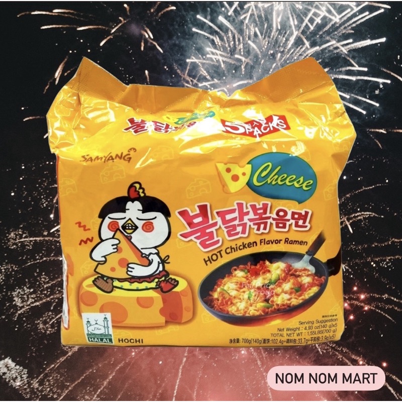 [halal] Samyang Hot Cheese Chicken Ramen 140g Big Pack 700g Shopee