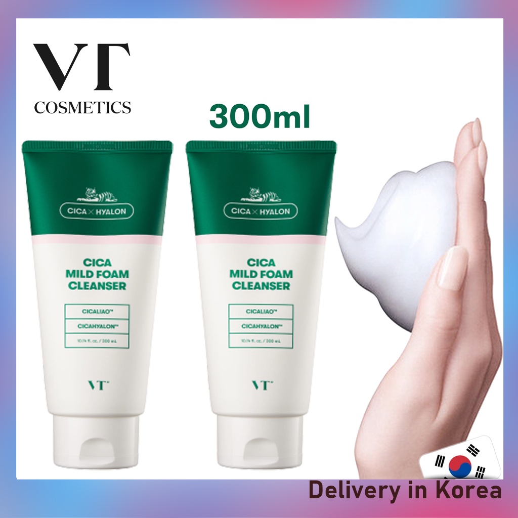 [VT COSMETICS] CICA Mild Foam Cleanser / 300ml Skin Care
