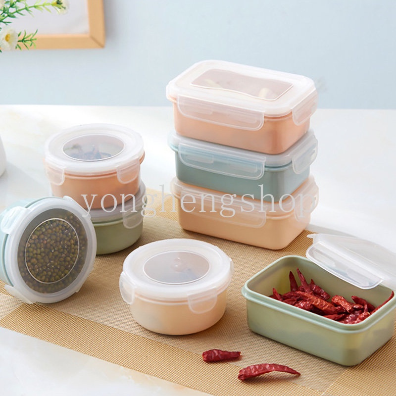 Fruit Food Storage Container Mini Refrigerator Fresh-keeping Box with Lid Kids Lunch Bento Boxes Kitchen Organizer Portable Sealed Box