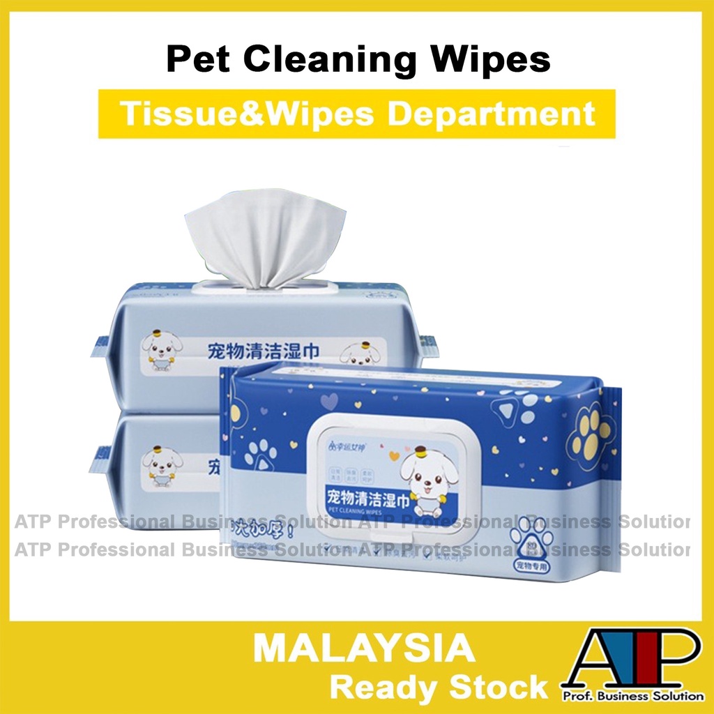 Pet Soft Wet Tissue Pet Wipes Safe Cleaning Hygiene Cat Dog Wipes Tisu