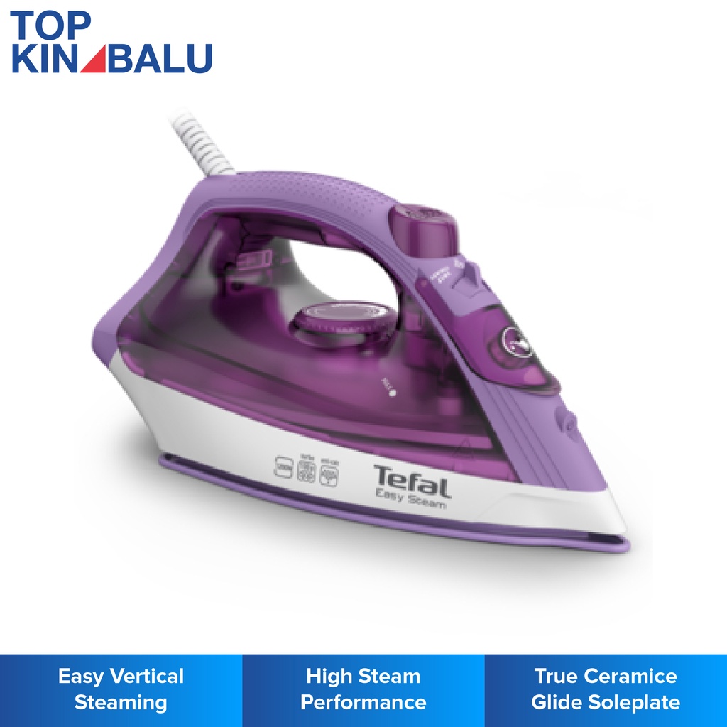 TEFAL FV1953M0 1200W EASY STEAM NONSTICK IRON Shopee Malaysia
