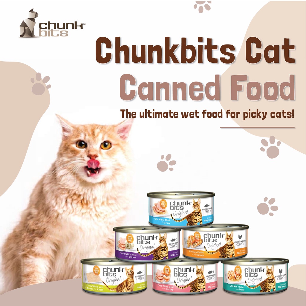 Chunkbits Cat Canned Grain Free Wet Food 80g Shopee Malaysia
