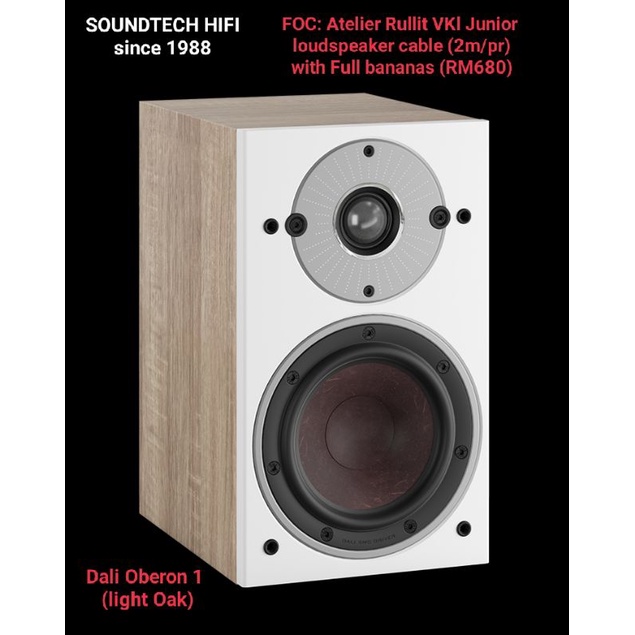 Dali Oberon 1 Bookshelf speakers+FOC RM680 spk cable Shopee Malaysia