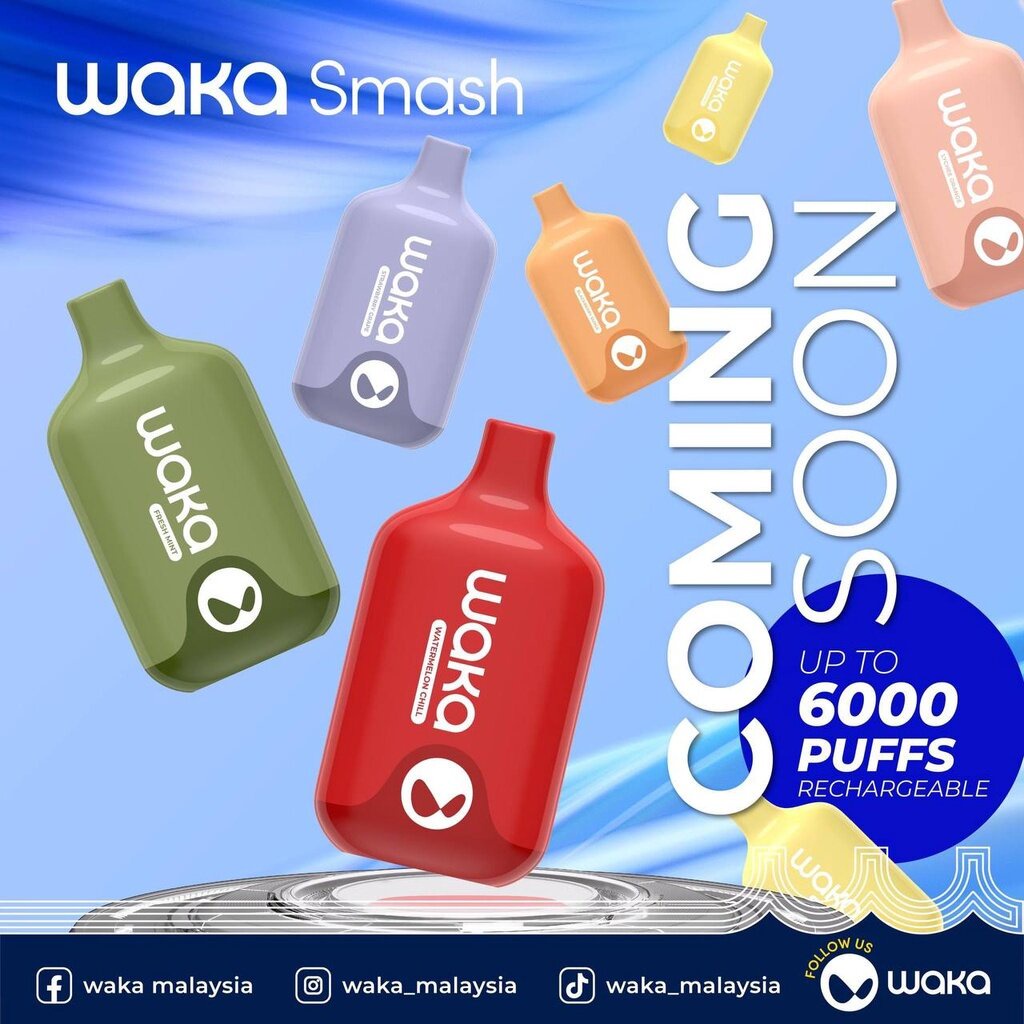 WAKA SMASH 6000 RECHARGEABLE DISPOSABLE