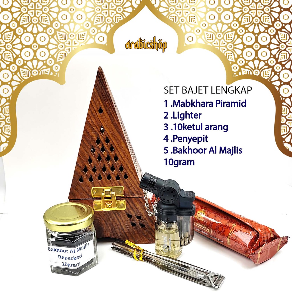 (SET LENGKAP BAJET ) Bakhoor Bukhoor with Mabkhara and Arang Charcoal ...