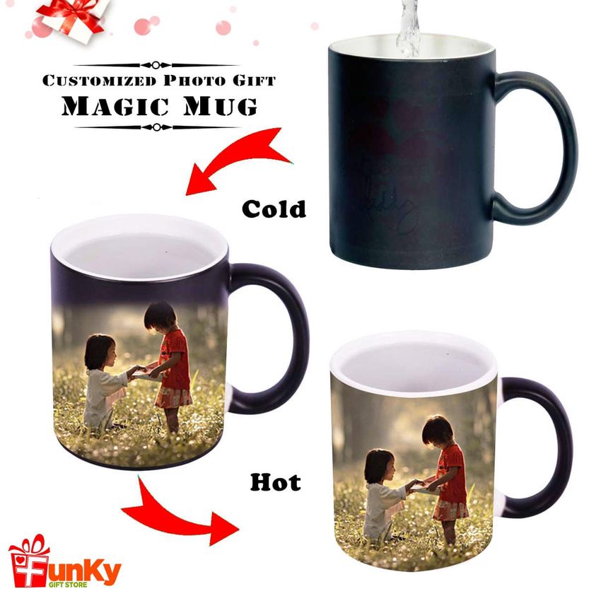 Magic Mug Printing / Custom Print Magic Mug/ Birthday Mug / Personalized Magic Cup/ photo cups / Christmas Mug 定制魔术杯