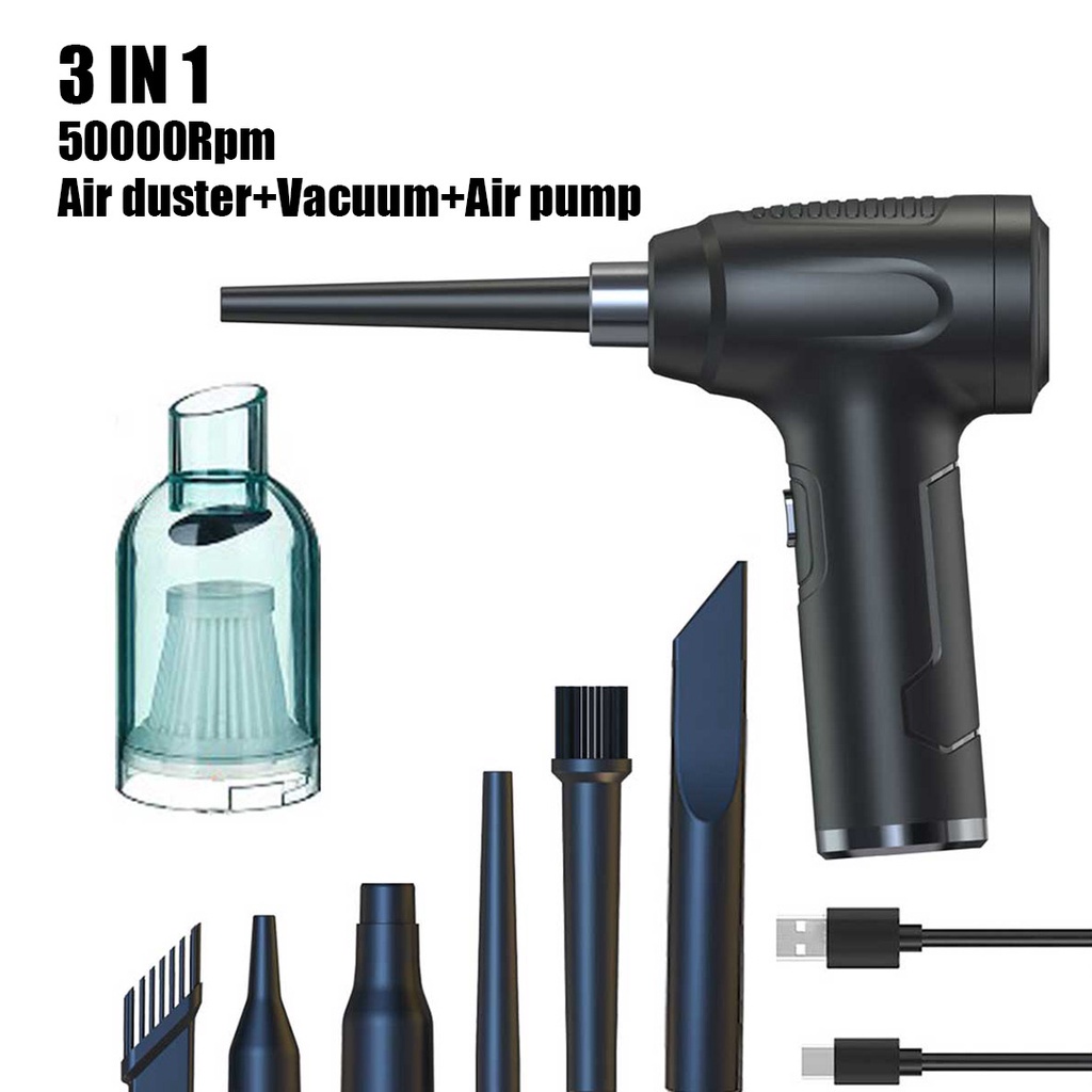 50000RPM Cordless Electric High Pressure Air Duster Computer Cleaner ...