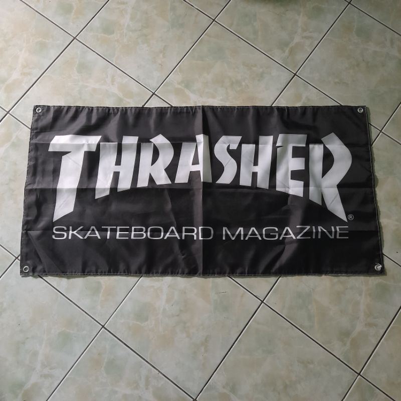 TRASHER Crazy! /See Picture >> thrasher flag+maternal Sticker/Room ...