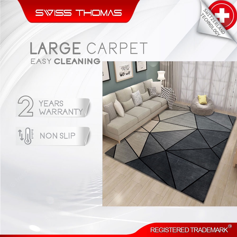 SwissThomas Velvet Carpet 5 D / Floor mat / Rugs/ Carpes Karpet High Quality Ruang Tamu Tikar Lantai Persian Turkish