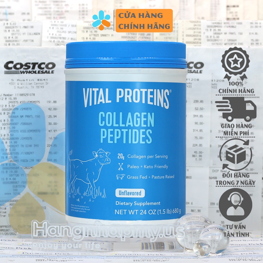 Vital Protein Collagen Peptides 680g Hydrolyzed Collagen Powder Of The