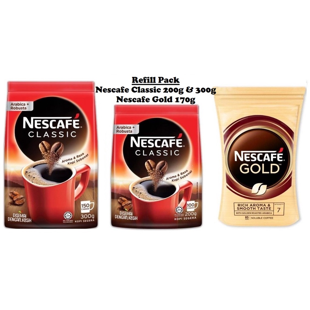 NESCAFE Classic / Gold Refill Pack Shopee Malaysia