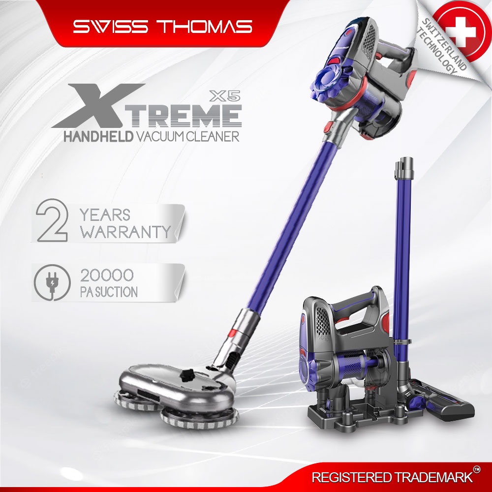 SwissThomas Cordless Handheld Vacuum Cleaner CleanXtreme Series X5 180-250W 20000PA