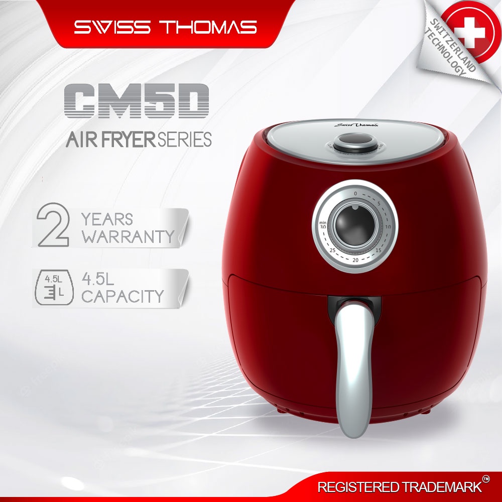 SwissThomas Digital Air Fryer Series ChefMaster Oil Free Electric Fryer