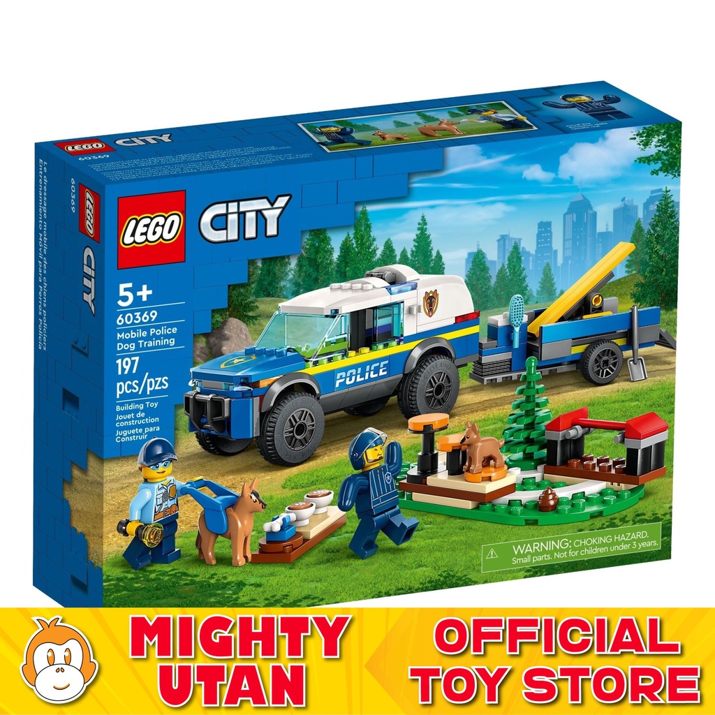 [Original] LEGO City 60369 Mobile Police Dog Training Toys for Kids Boys Girls