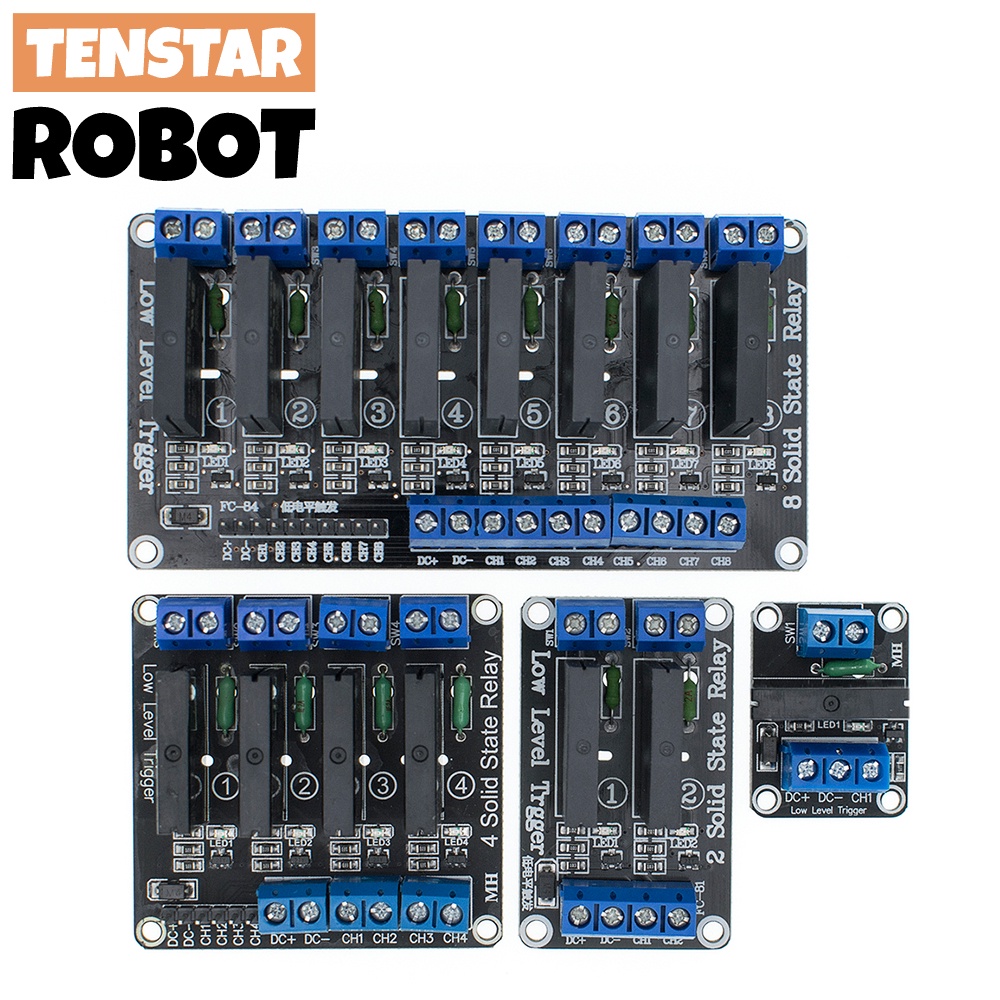 5V 1 2 4 8 Channel SSR G3MB202P Solid State Relay Module 240V 2A