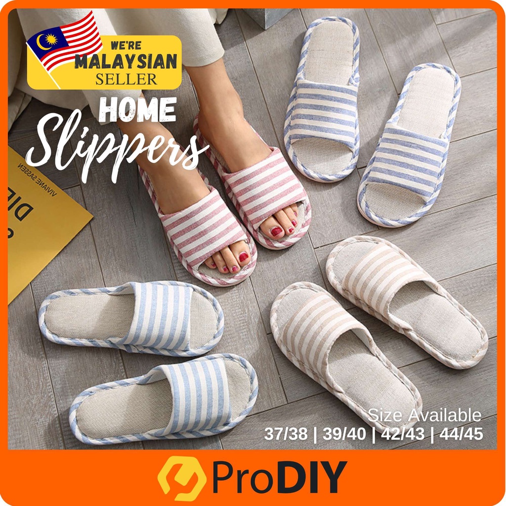 Fashion Slippers Unisex Indoor Non Skid Slipper Female Comfortable Selipar Rumah House Slippers室内拖鞋