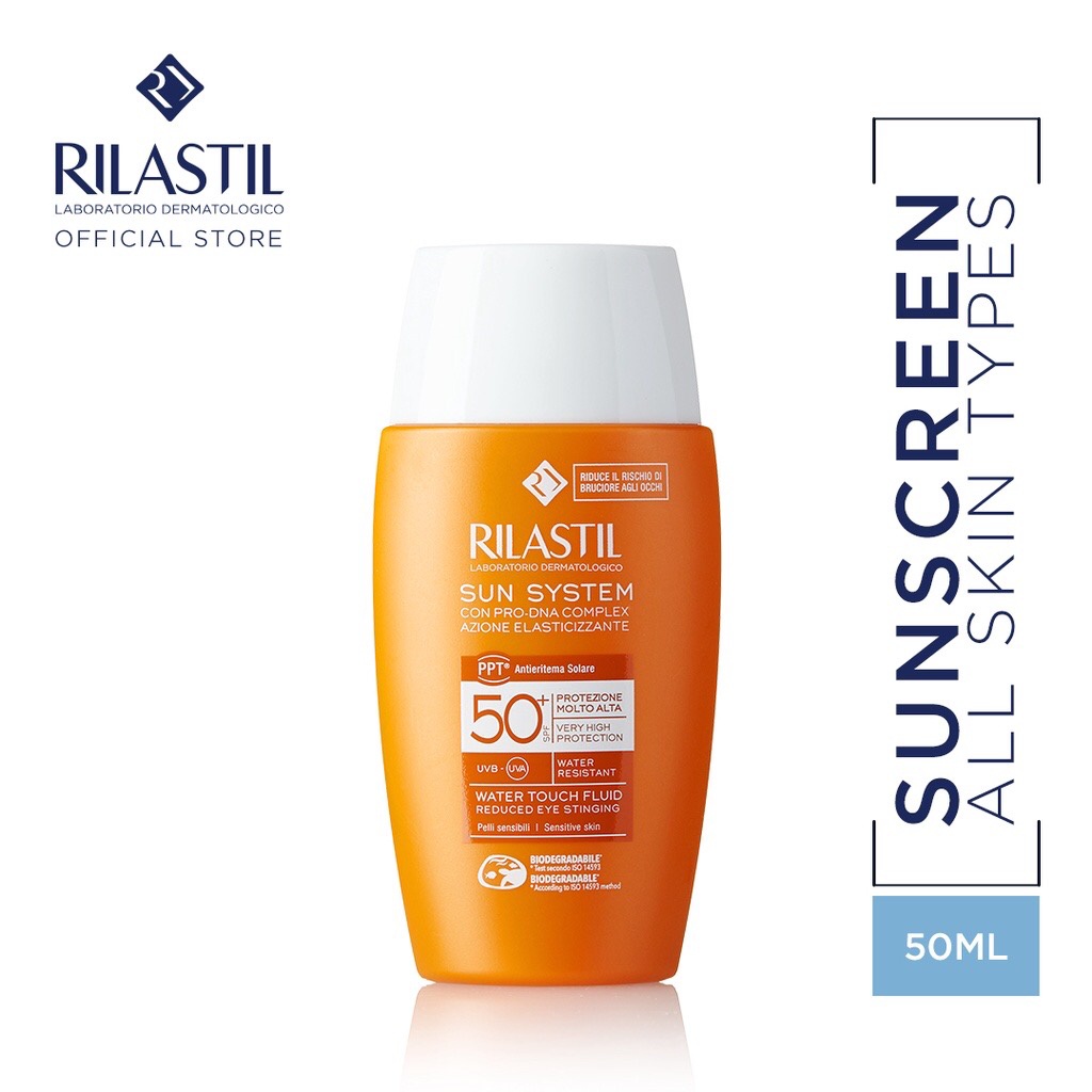 Rilastil Sun System Water Touch Fluid SPF50+ Sensitive Skin 50 ml ...