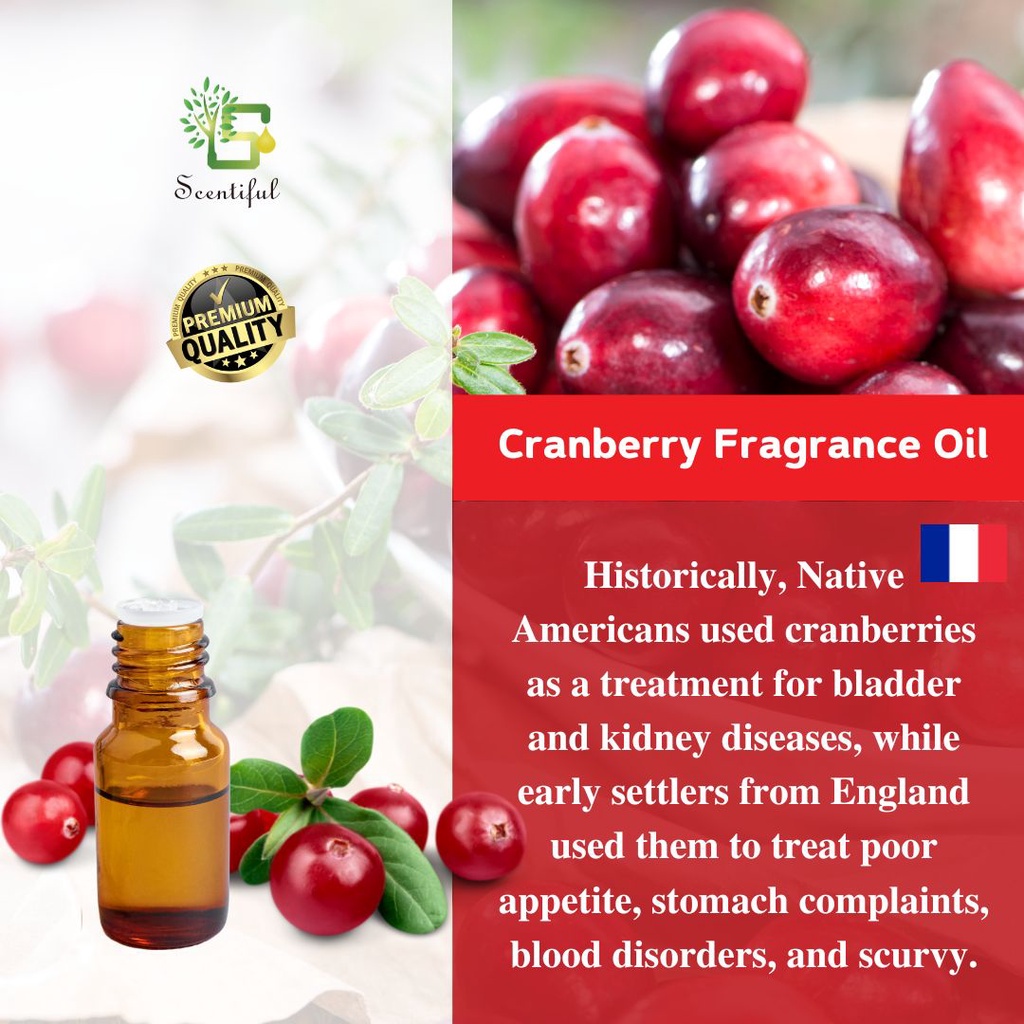 Cranberry Fragrance Oil 10ML 50ML Import From France Shopee Malaysia