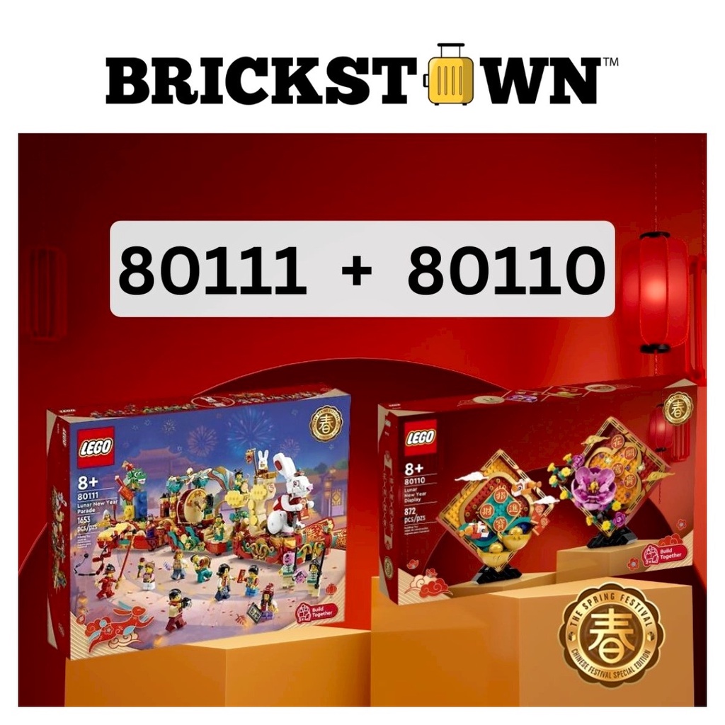 LEGO CNY (BUNDLE) 80110 Lunar New Year Display 80111 Lunar New Year