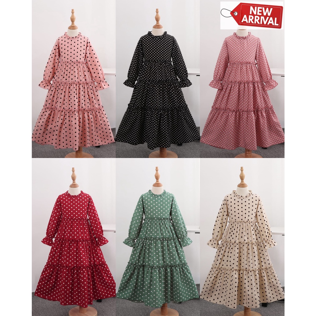 jubah polkadot