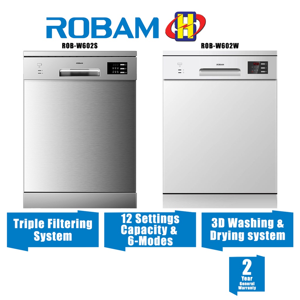 Robam Buildin Freestanding Dishwasher (6 Modes/12 Setting) 3D Washing