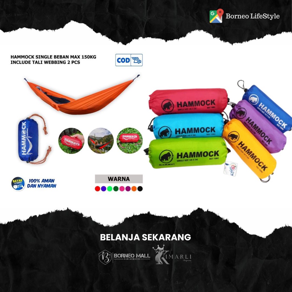 BMOS001 Mammut Hammock/ Outdoor Camping Swing/ By. Borneo mall