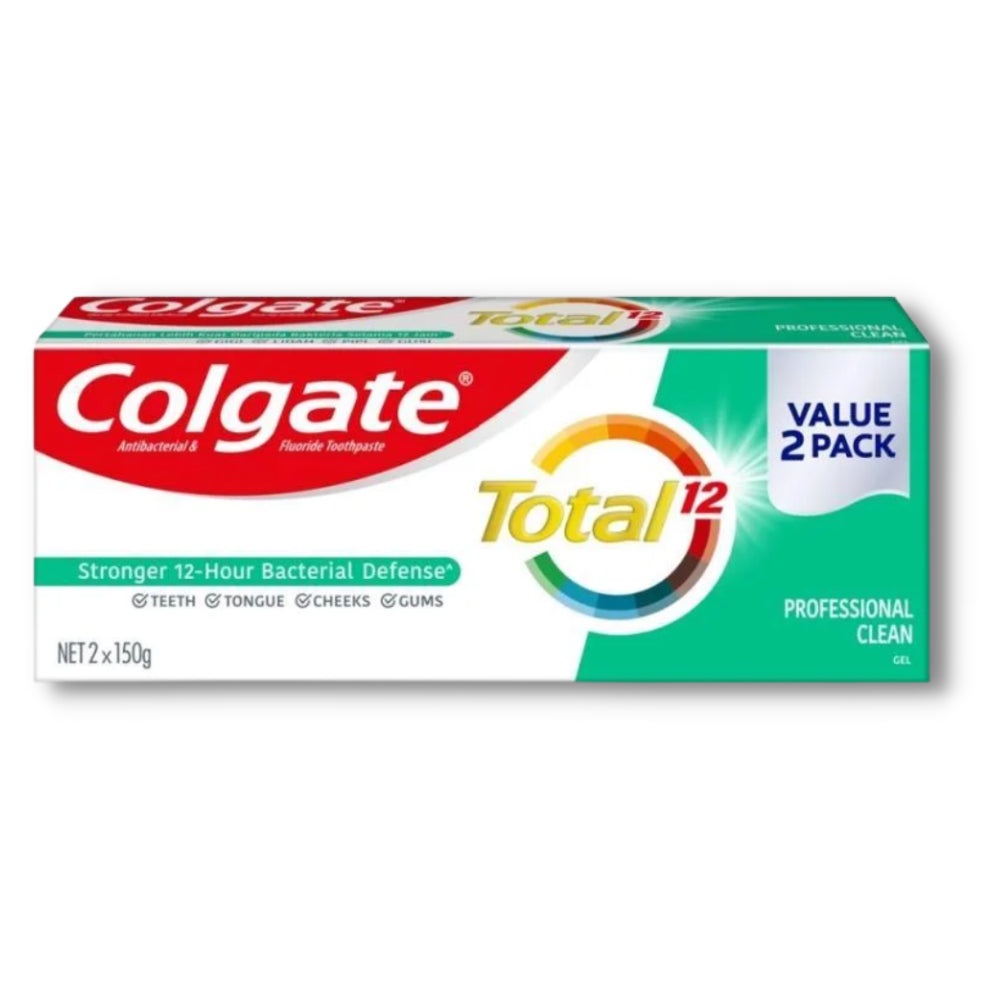 Colgate Toothpaste Total 12 Professional Clean Gel 150gx2 Shopee Malaysia