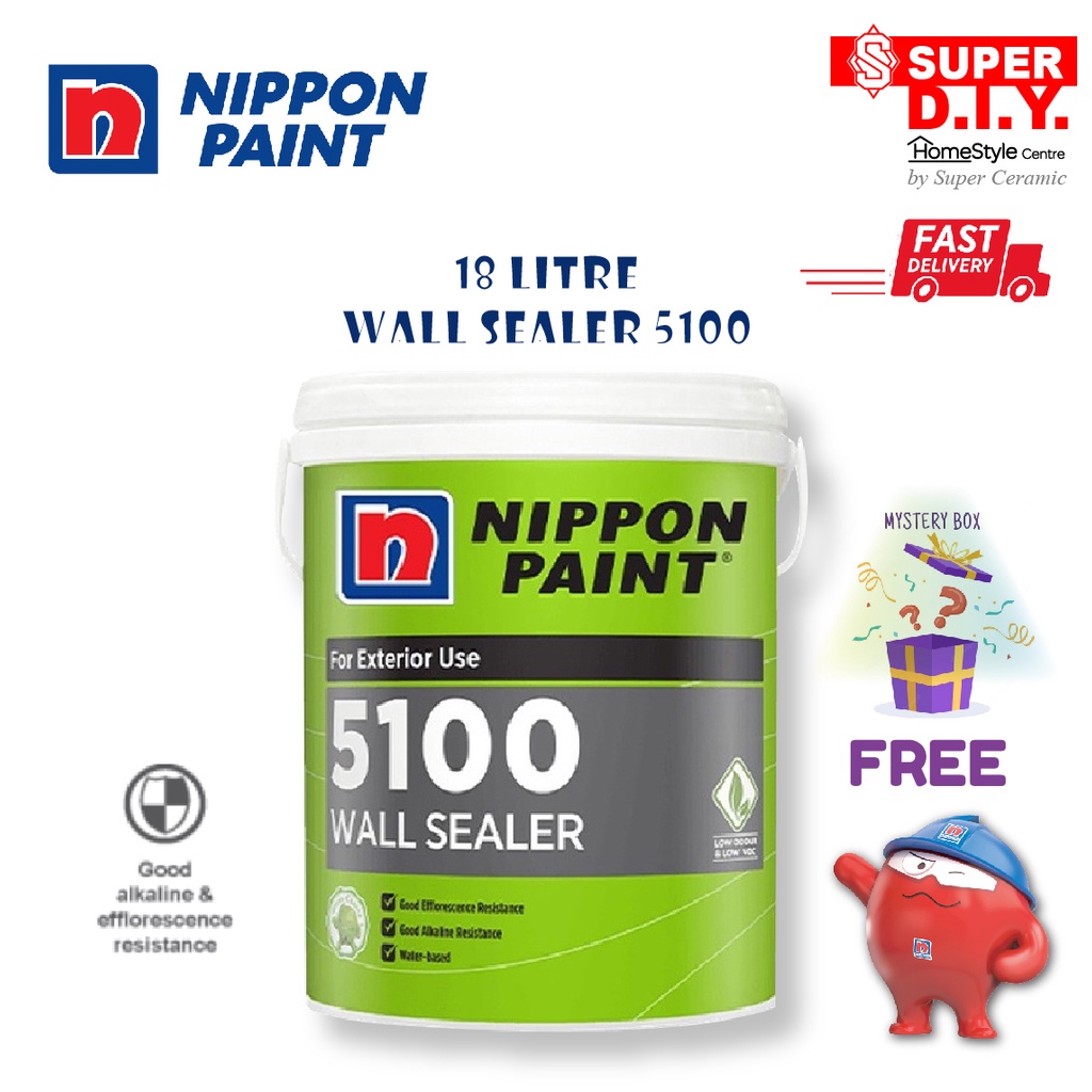 Nippon Paint Wall Sealer 5100 CAT 18 Liter (Exterior Use) | Shopee Malaysia