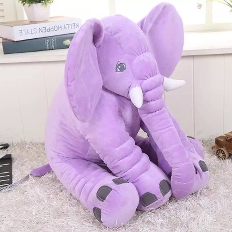 FREE GIFT 30 40 60cm Elephant Plushie Doll Comel Animal Stuffed Toys Anak Patung Gajah Giant Elephant Pillow Soft T