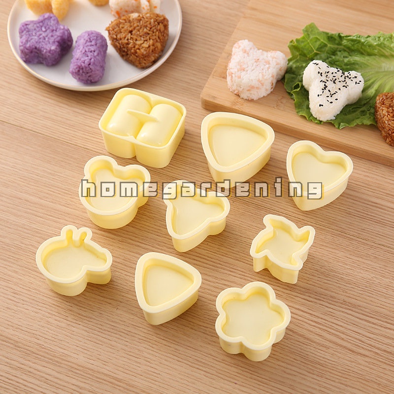 DIY Sushi Mold Onigiri Rice Ball Food Press Heart Flower Sushi Maker Mold Japanese Home Kitchen Bento Accessories Tools