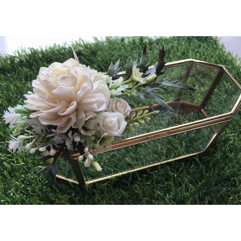 Glass money box Glass money box Brass Glass Terrarium money box