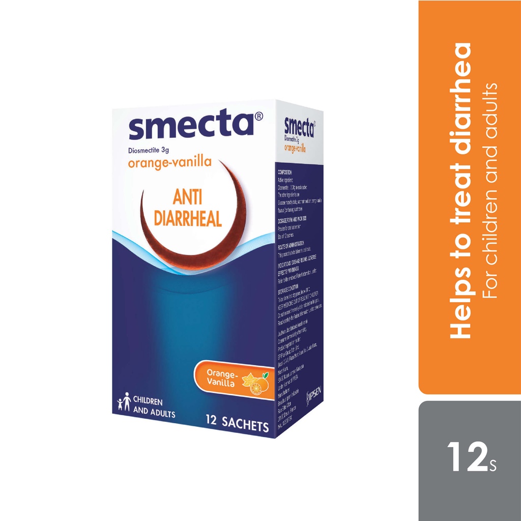 Smecta Ubat Kurangkan Cirit Birit 12x3g Shopee Malaysia