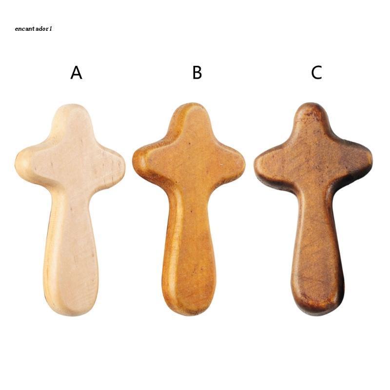 ✿ 4 Inch Handheld Prayer Cross Easter Holding Cross Jewelry Making Comfort