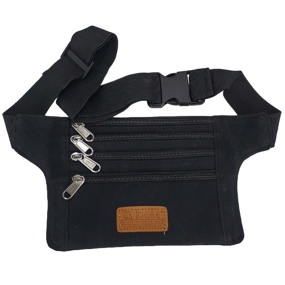 ULTRATHIN CANVAS WAIST BAG CROSSBODY POUCH BAG / BEG PINGGABG NIPIS