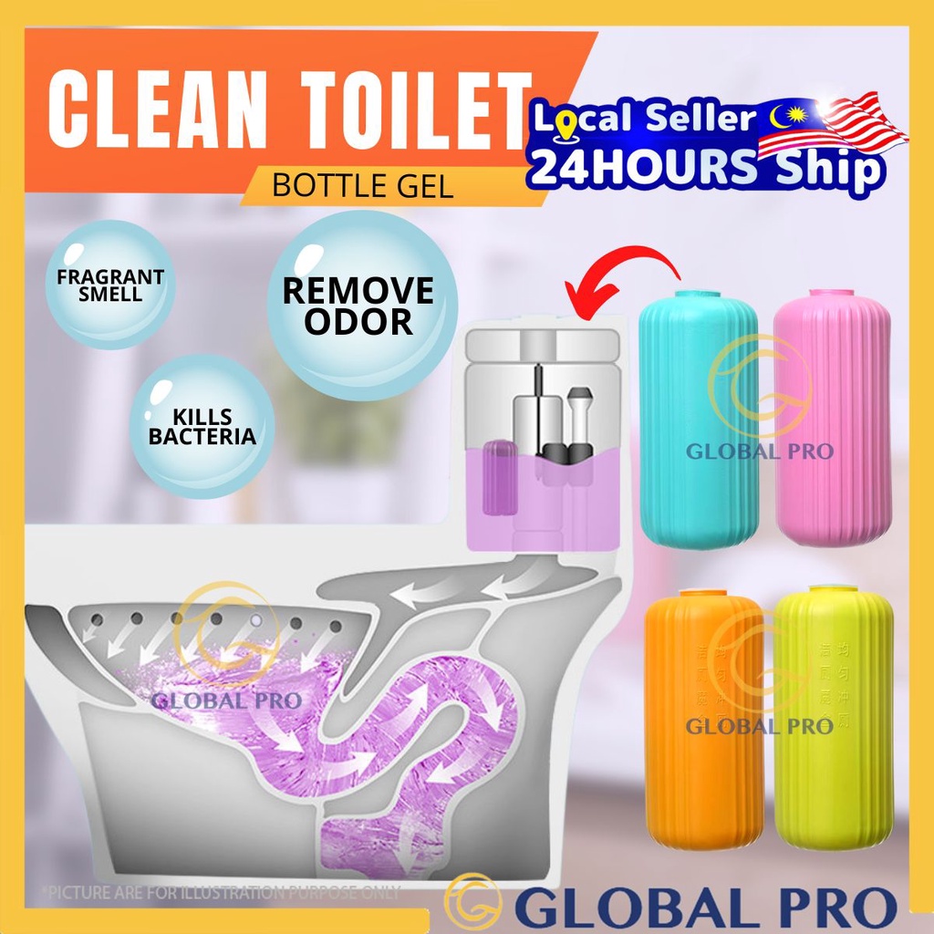Magic Gel Pewangi Tandas Viral Flush Toilet Stain Remover Pewangi Jamban Toilet Bowl Gel Cleaner