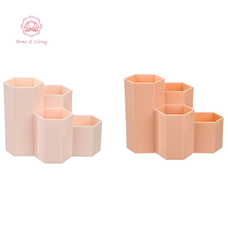 Office Stationery Multifunctional Hexagonal Pen Holder Pencil Storage