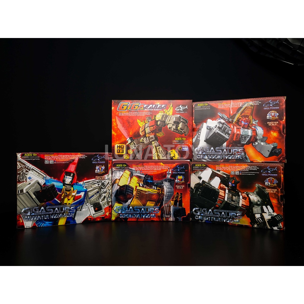 [Ready Stock] Transformers 3rd Party Gigapower Dinobots Superator