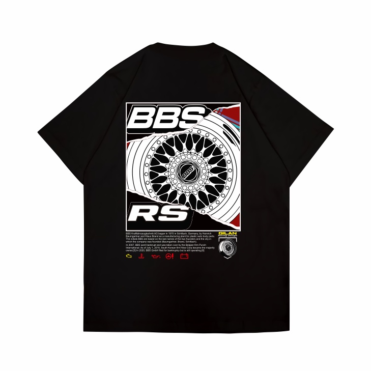 HITAM PUTIH Gilan Kaos Men Women Distro T shirt Boys Girls Cotton Combed 24s Tshirt Black shirt Unisex Japanese Image Adult Logo Original White Motif Automotive Racing New Old Logo JDM Community Club Truck Driver Bus Rally Racing Car Rims BBS RS Streetwea