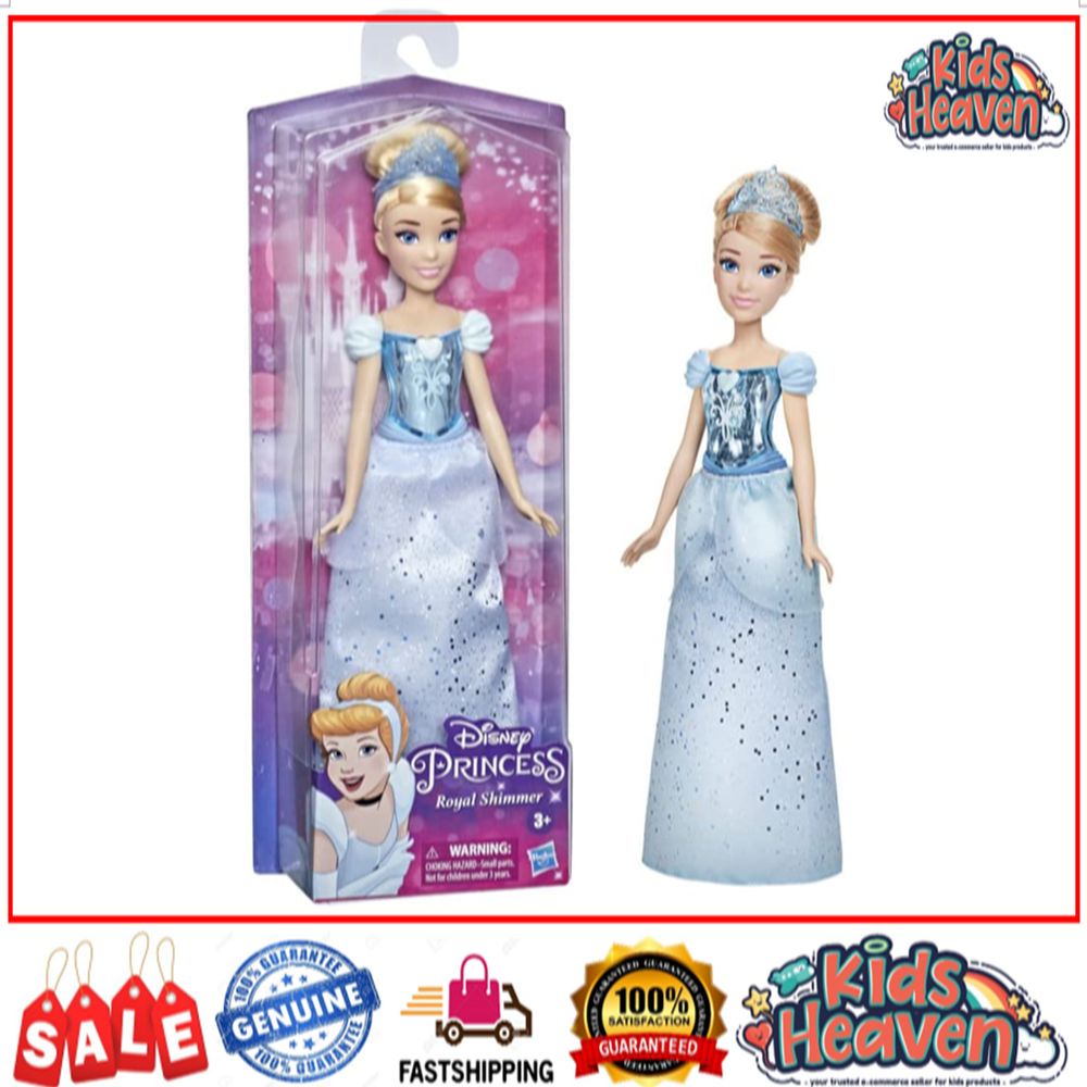 Disney Princess Royal Shimmer Doll Cinderella / Snow White / Jasmine / Belle / Rapunzel (100.0% Original)